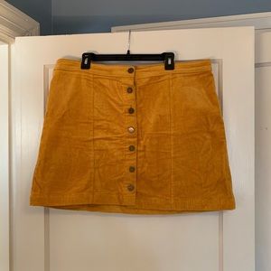 Forever 21+ Buttoned Corduroy Skirt
